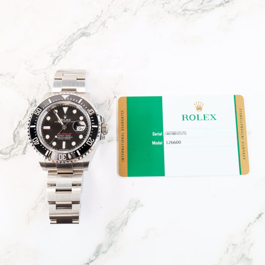 Rolex Sea-Dweller 126600 with Card