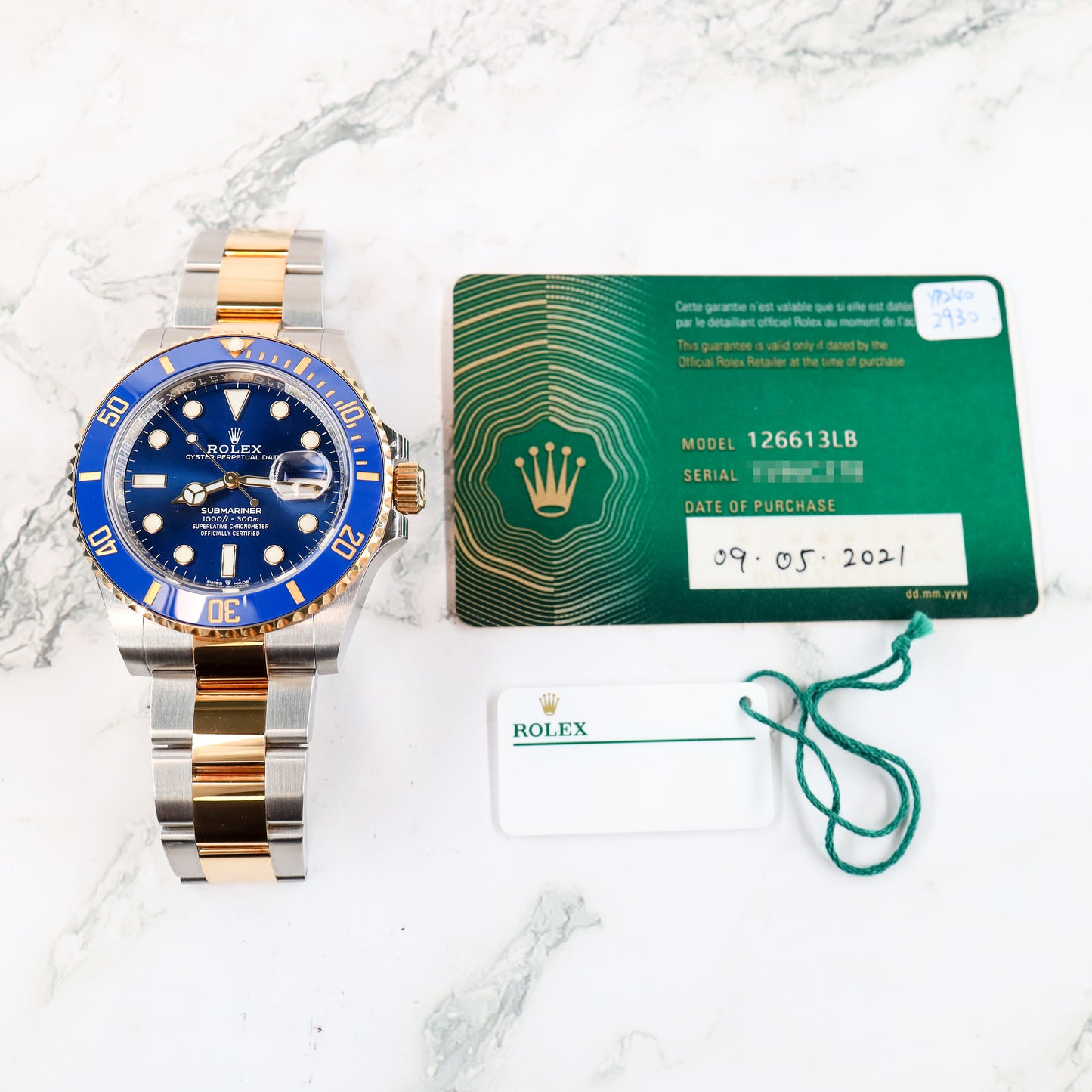 Rolex Submariner 126613LB with Card