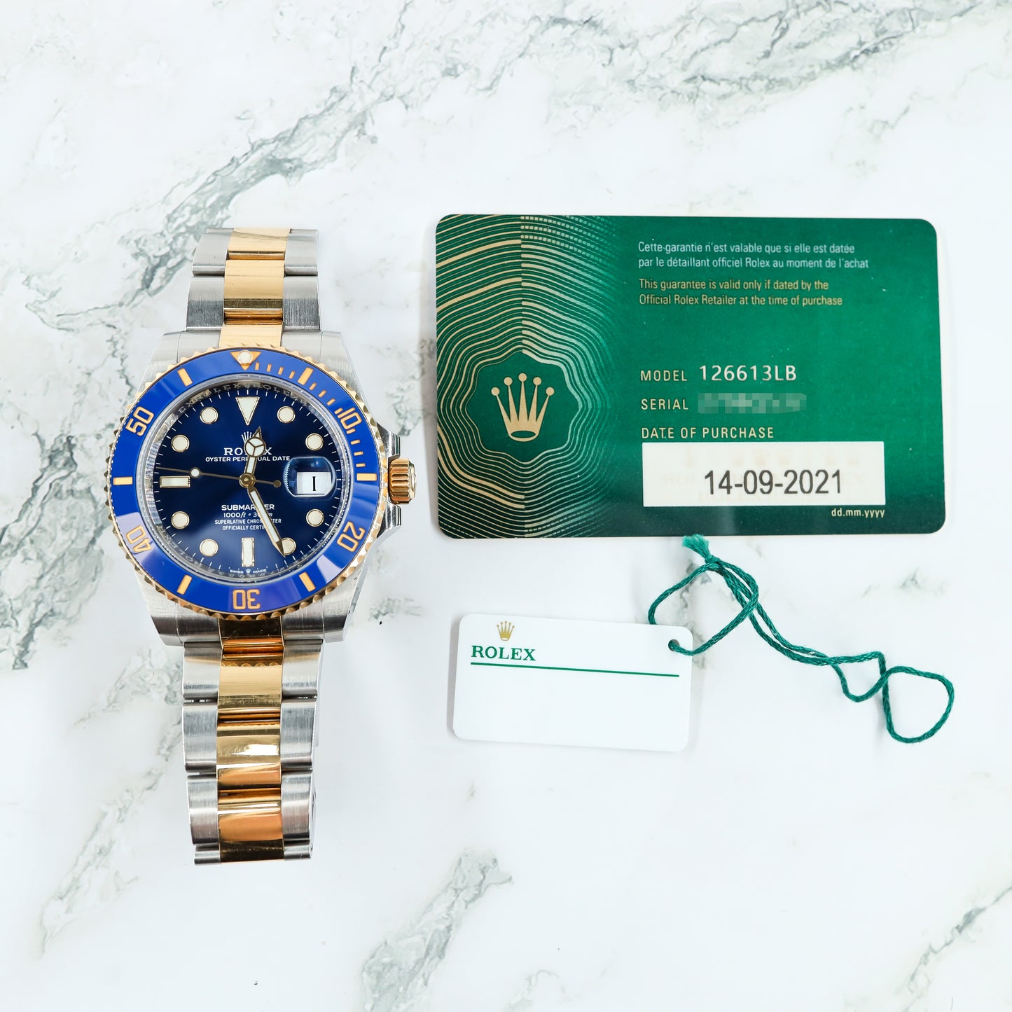 Rolex Submariner 126613LB with Card