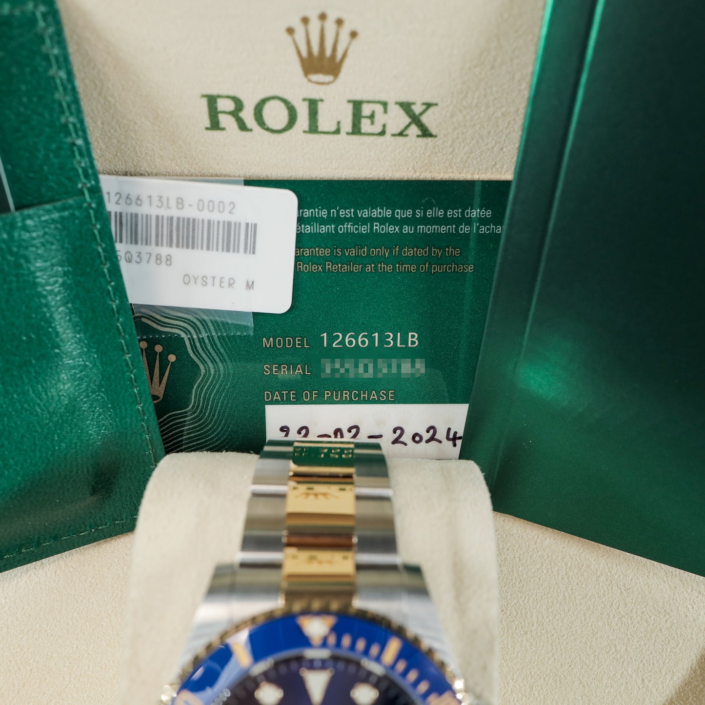 Rolex Submariner 126613LB Full Set