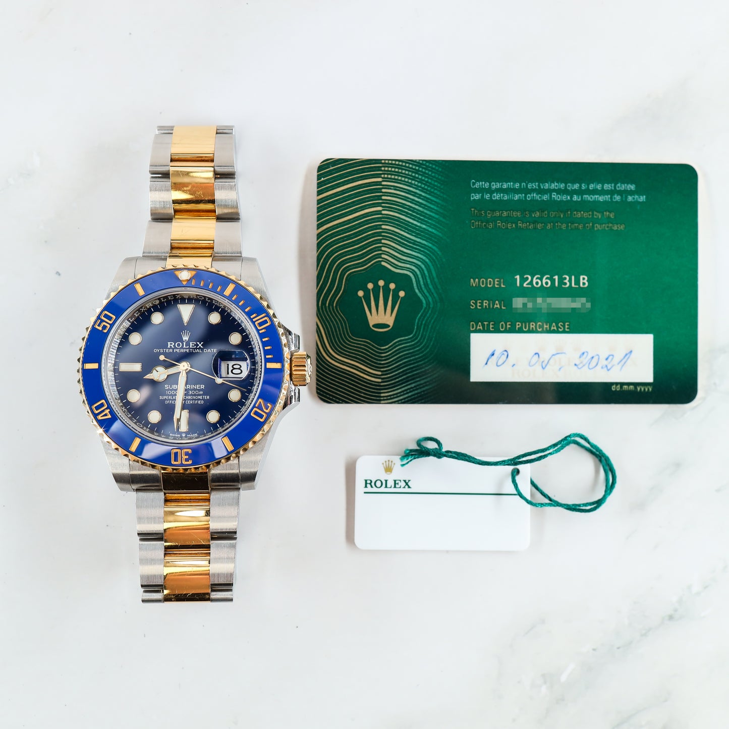 Rolex Submariner 126613LB with Card