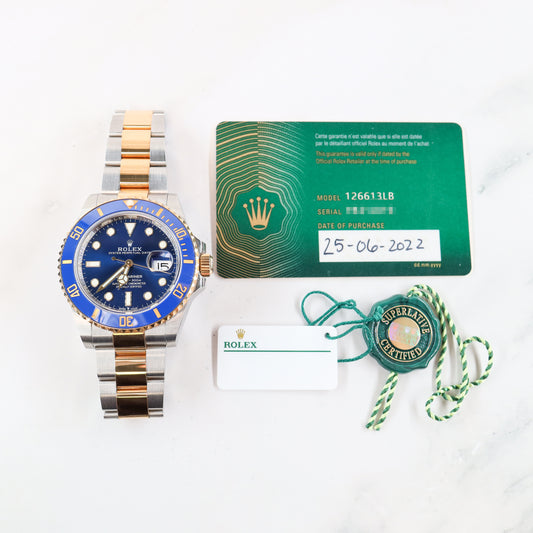 Rolex Submariner 126613LB with Card