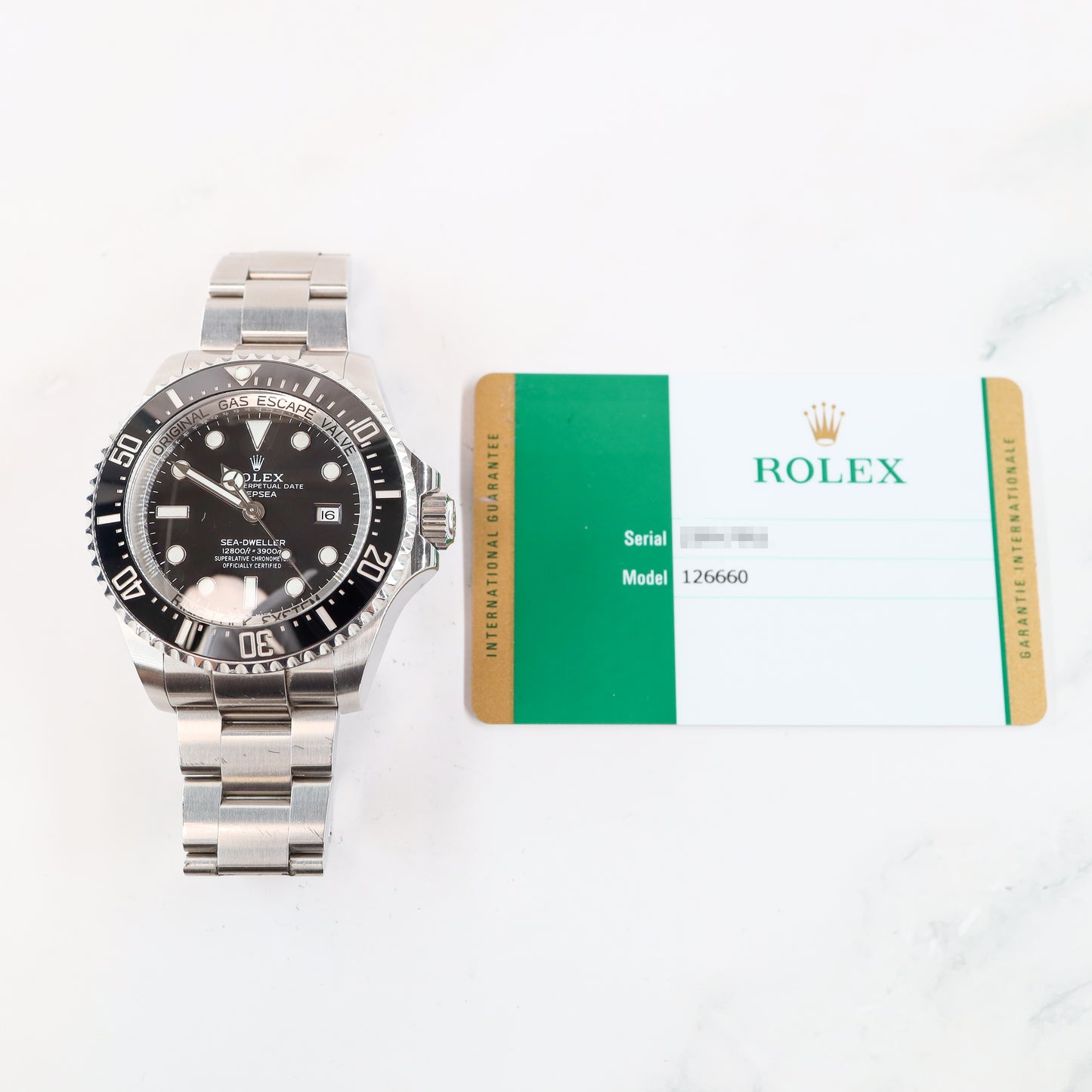 Rolex Sea-Dweller 126660 with Card