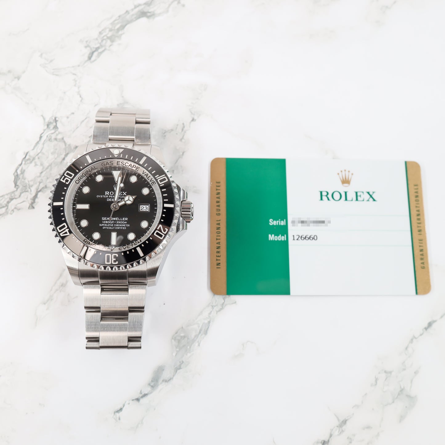 Rolex Sea-Dweller 126660 with Card