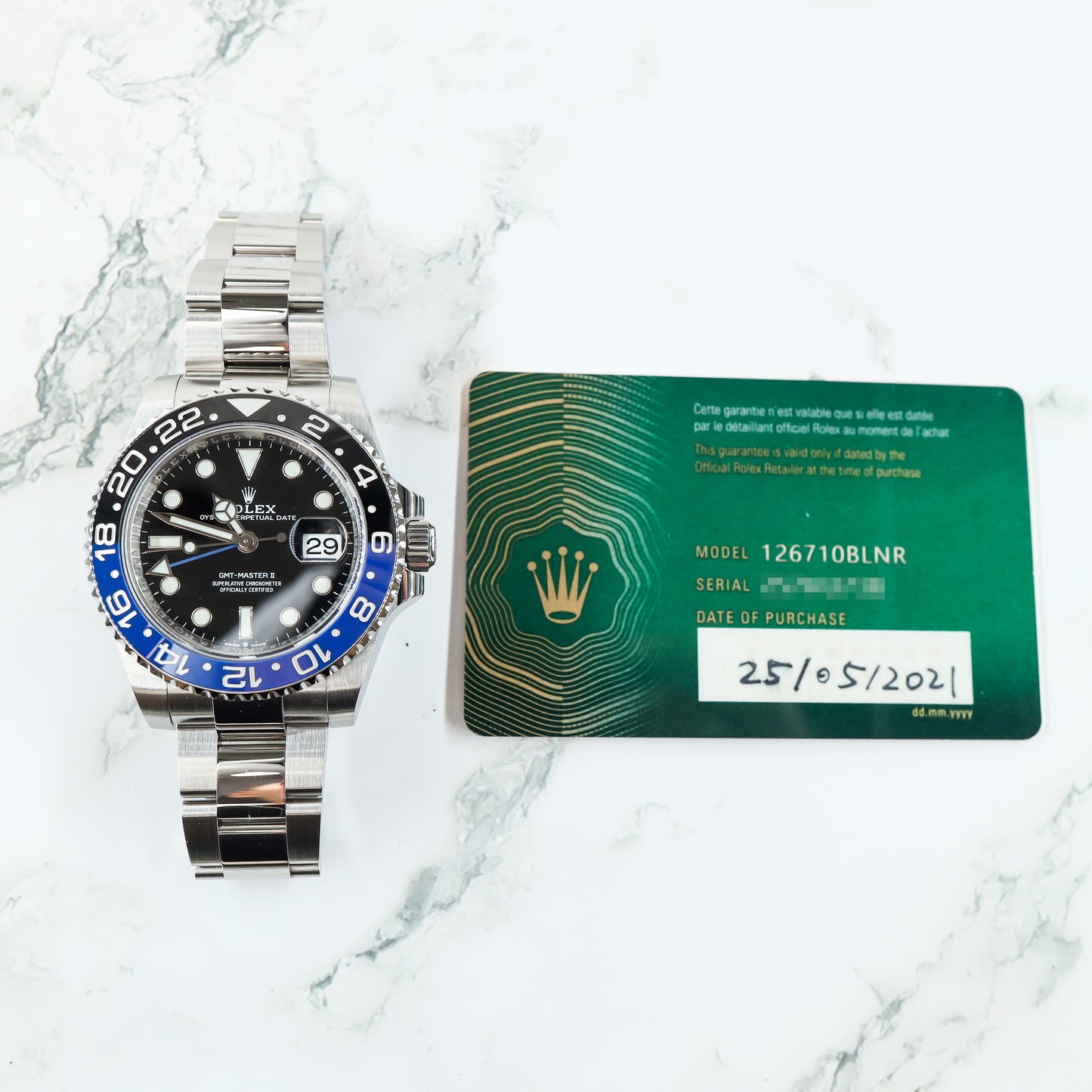 Rolex 126710BLNR GMT-Master II with Card