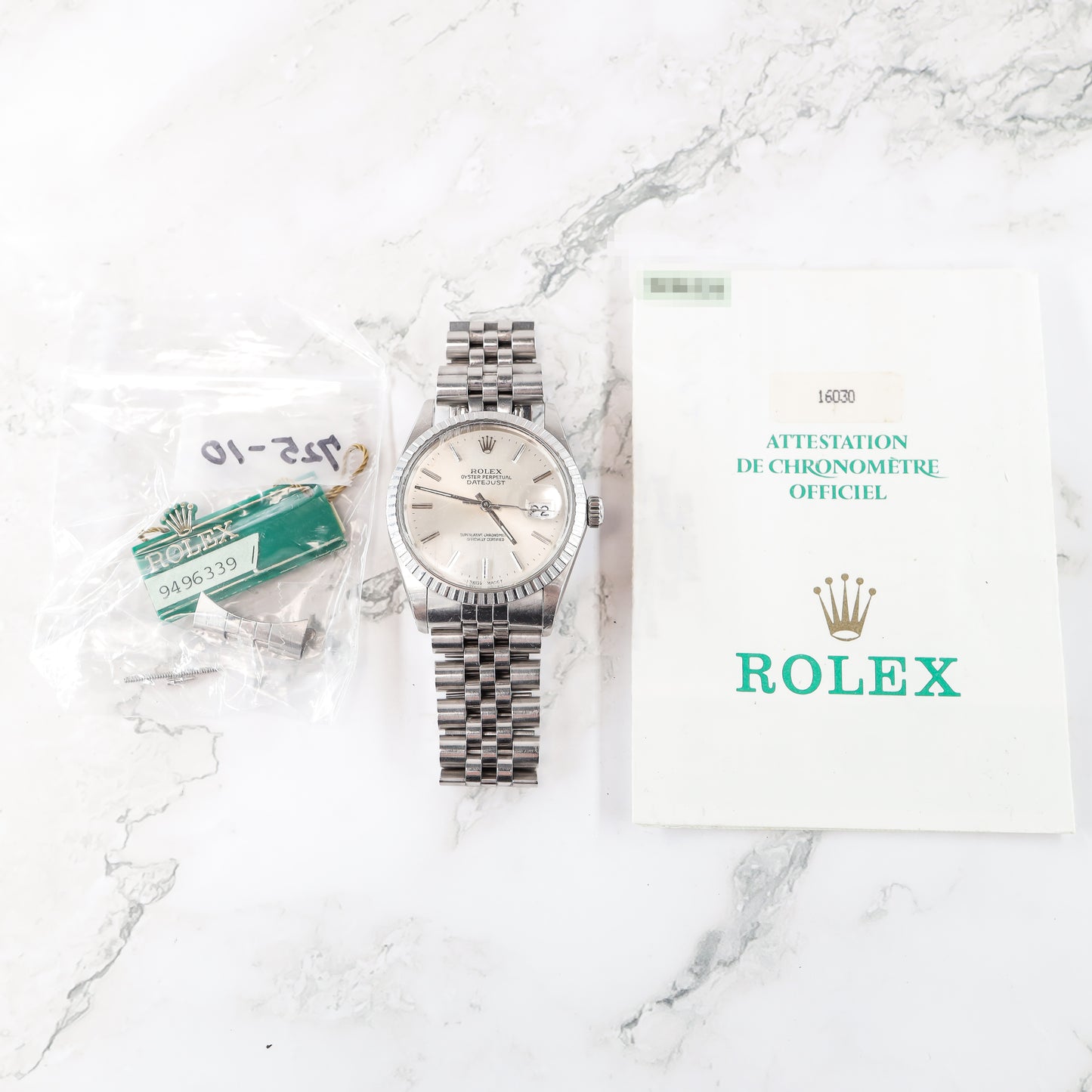 Rolex Datejust 16030 with Paper