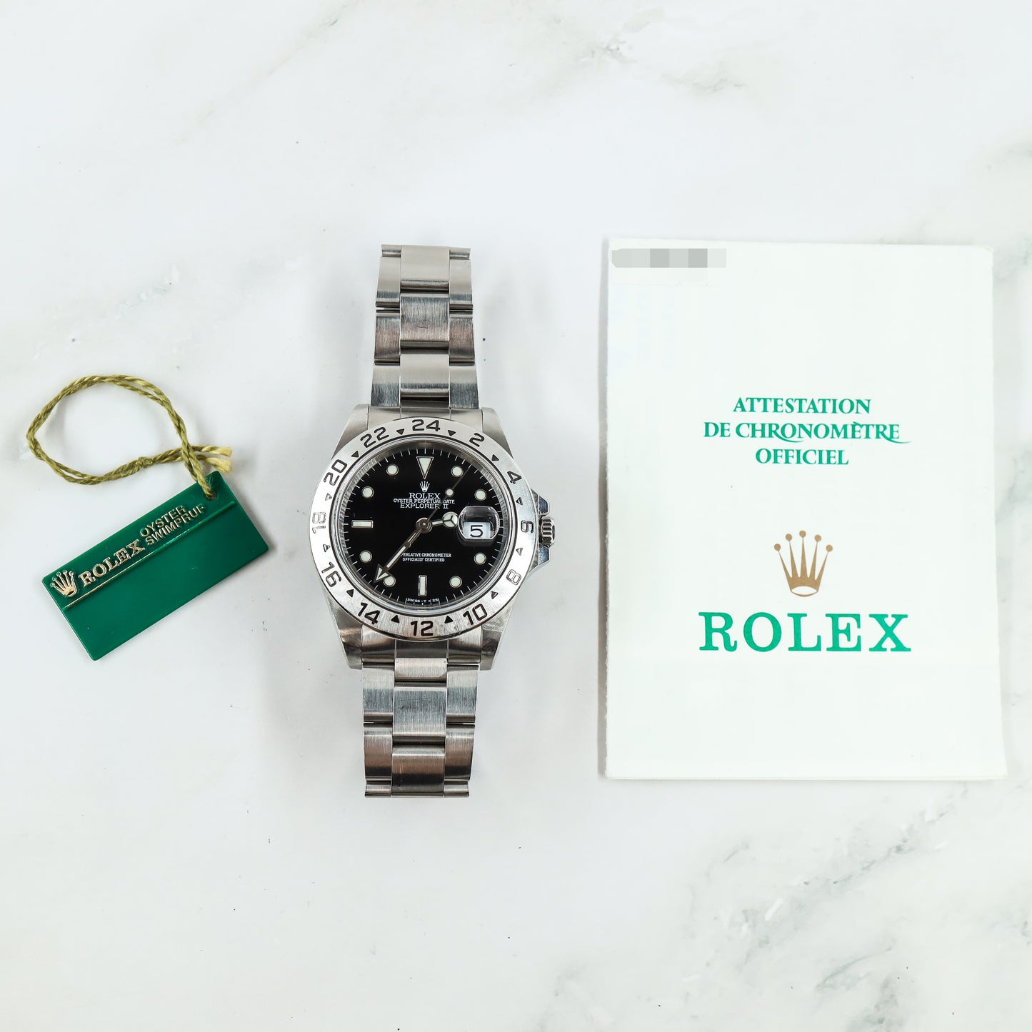 Rolex Explorer II 16570 with Paper