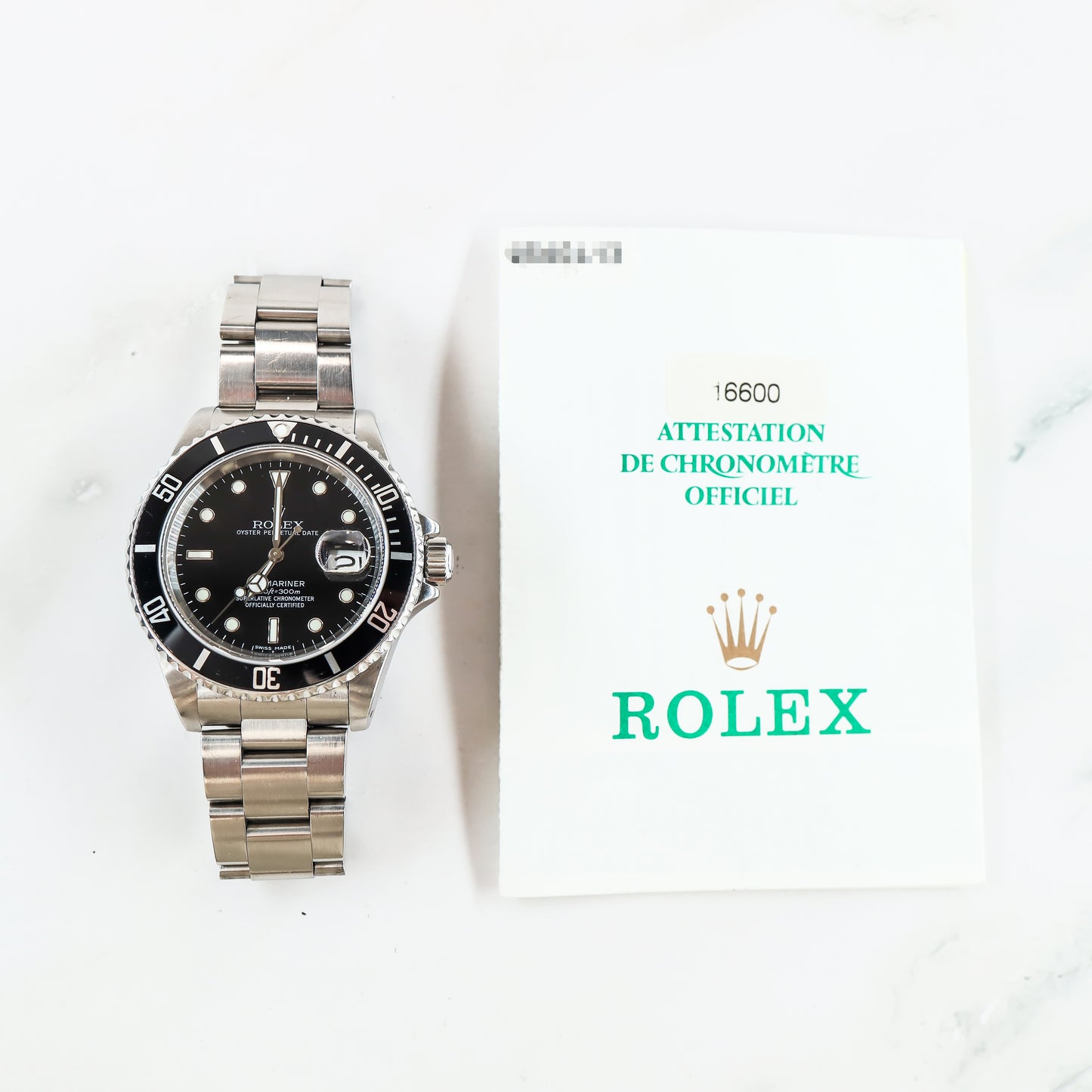 Rolex Submariner 16600 with Paper