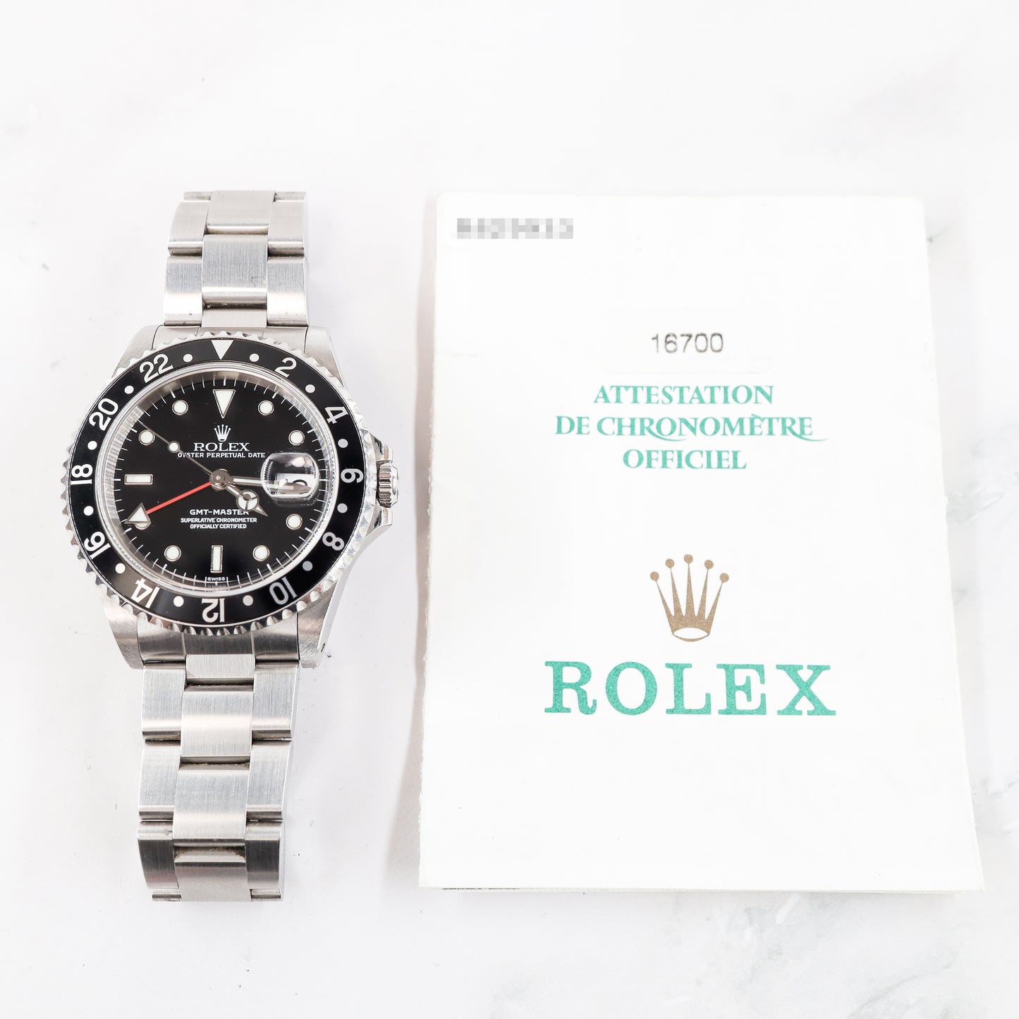 Rolex GMT-Master 16700 with Paper