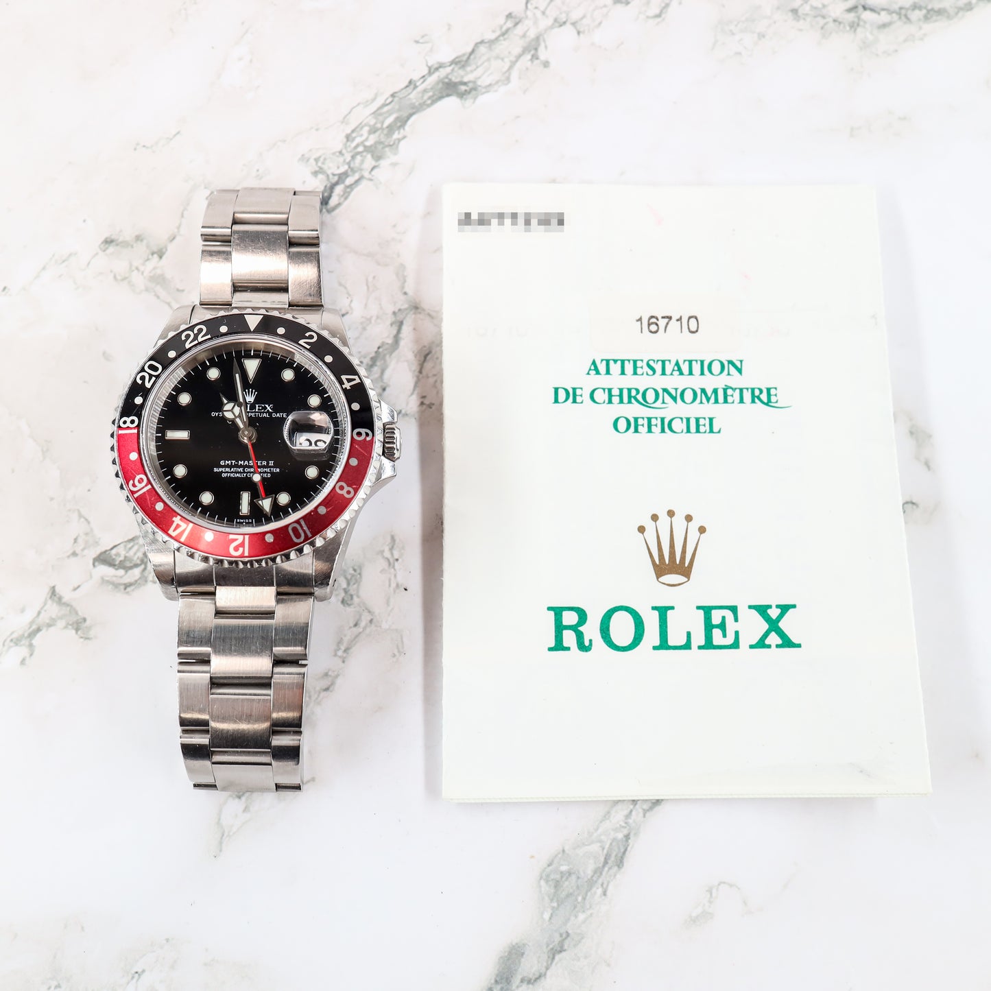 Rolex GMT-Master II 16710 with Paper