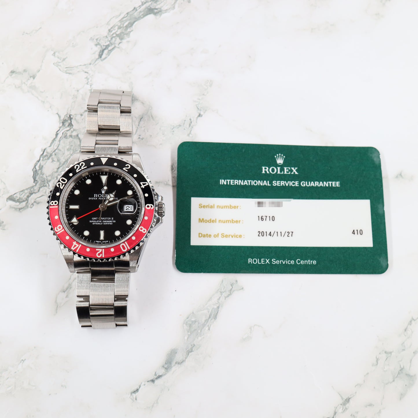 Rolex GMT-Master II 16710 with Card