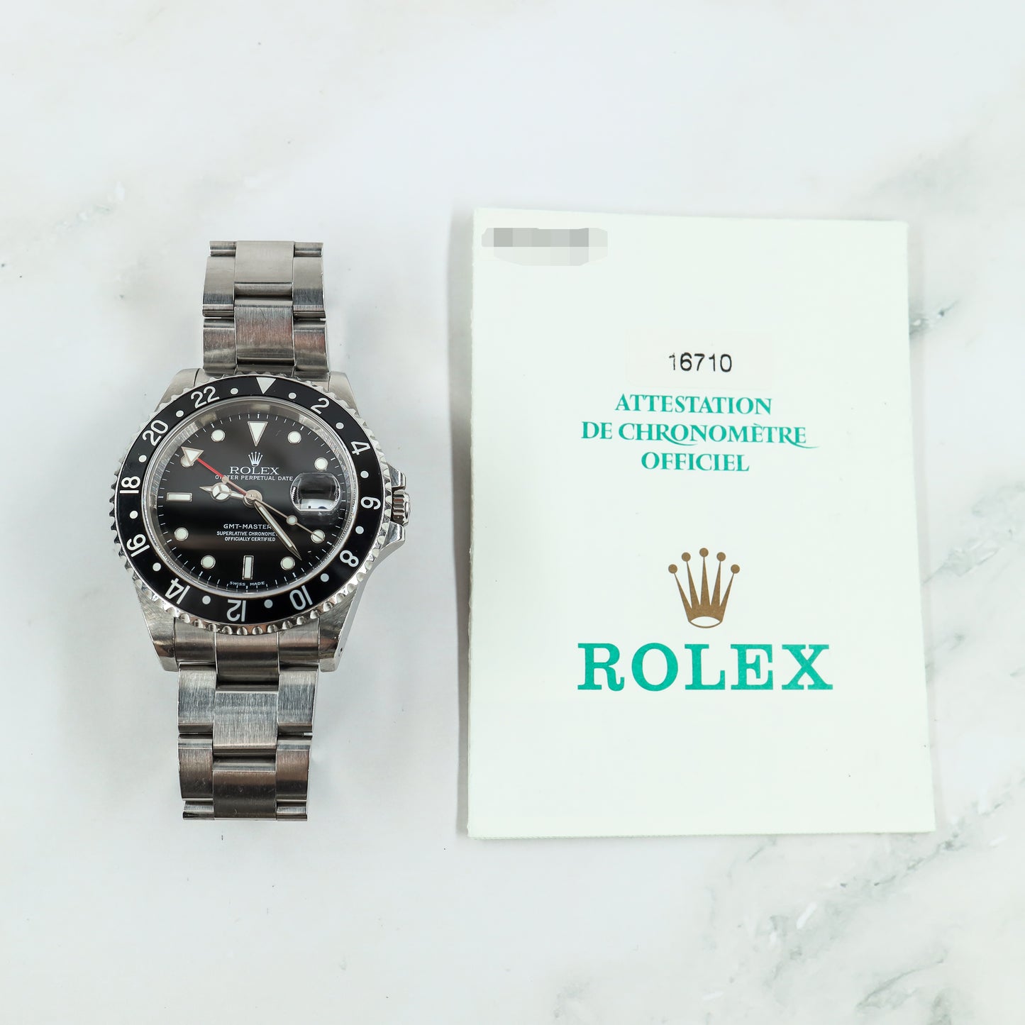 Rolex GMT Master II 16710 with Paper