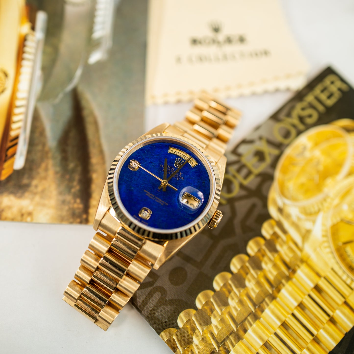 Rolex Day Date 18238 Lapis Lazuli with Box