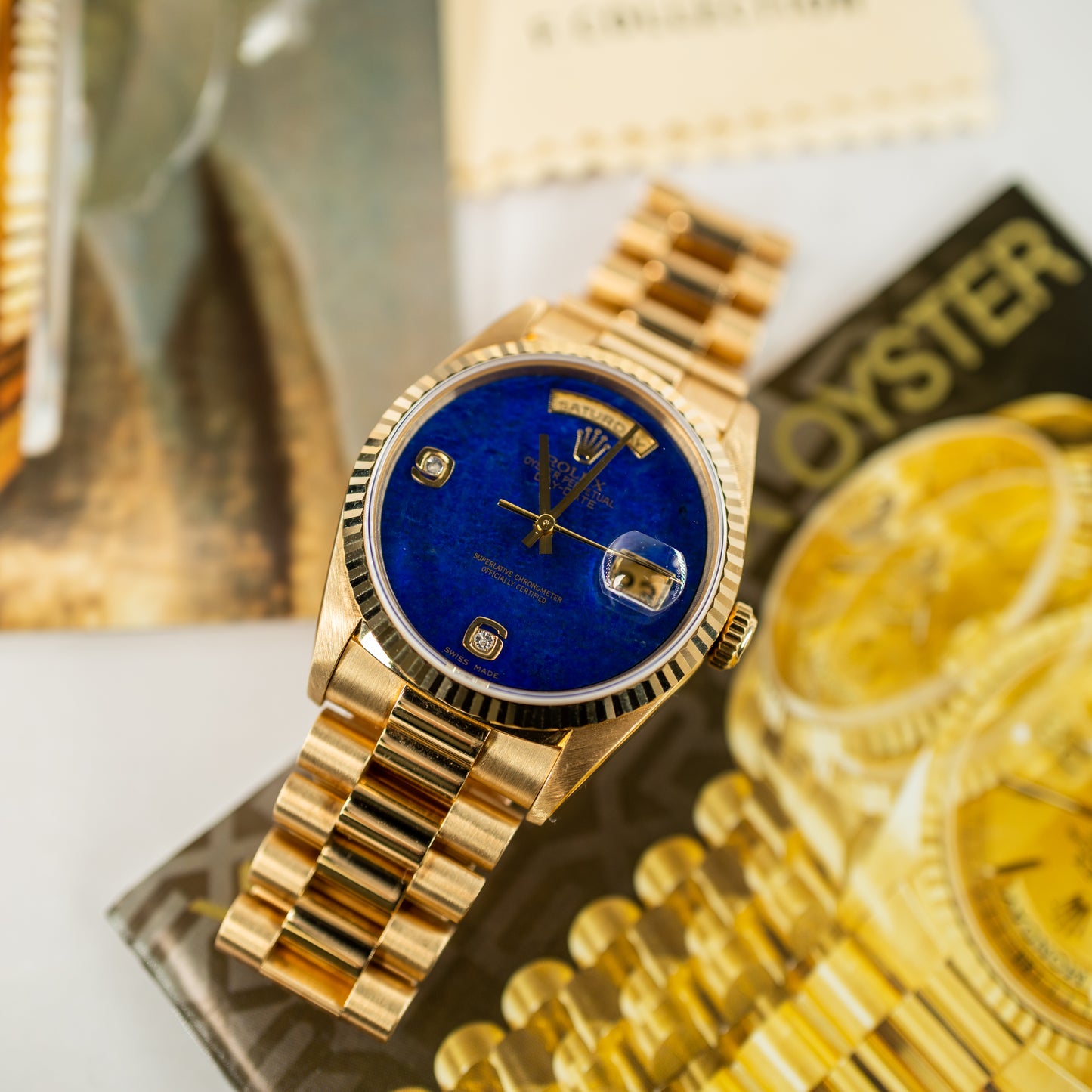 Rolex Day Date 18238 Lapis Lazuli with Box