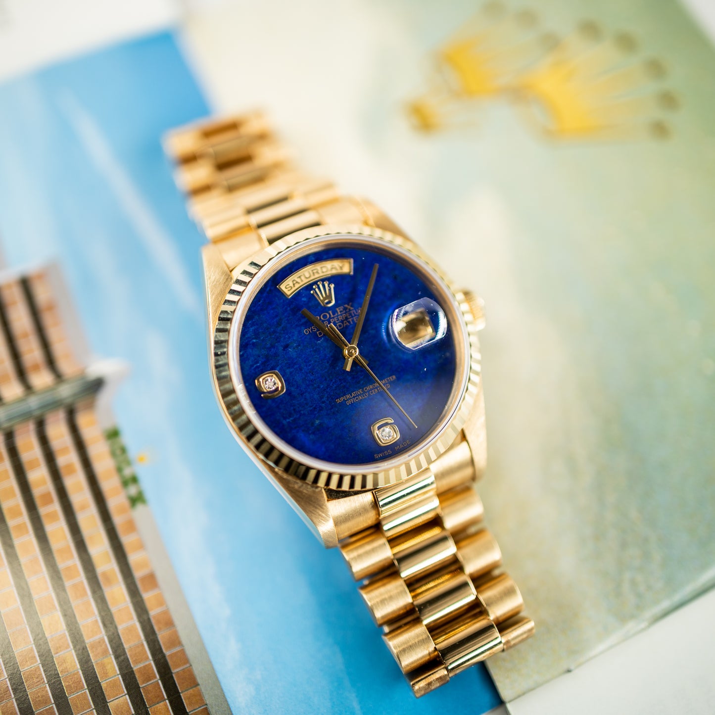 Rolex Day Date 18238 Lapis Lazuli with Box