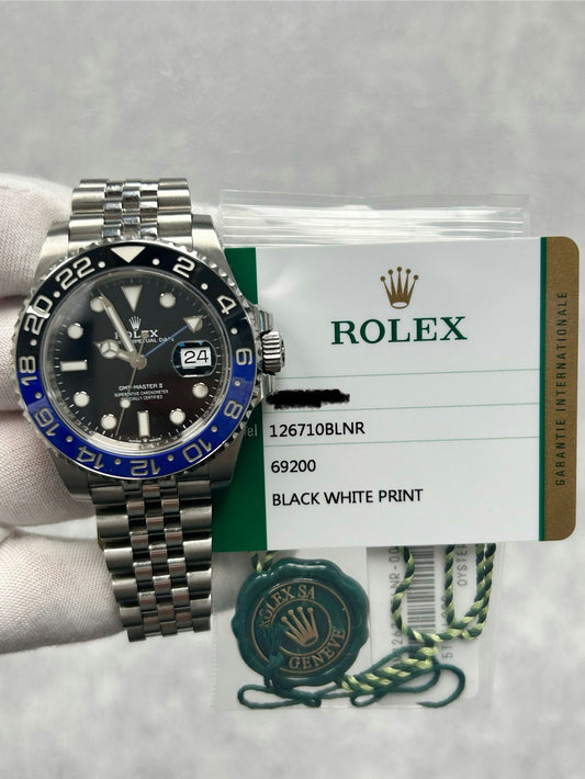 Rolex GMT-Master II 126710BLNR with Card
