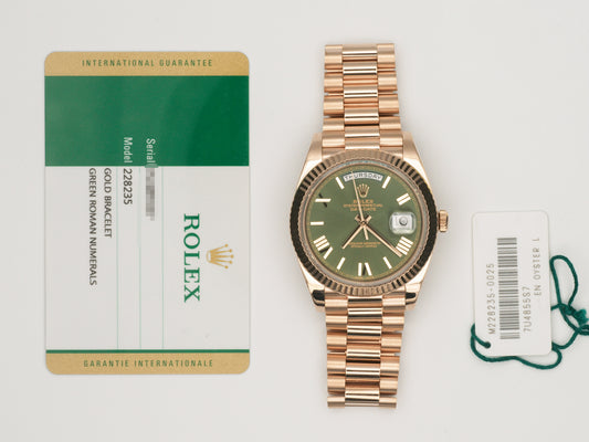 Rolex Day-Date 228235 with Card