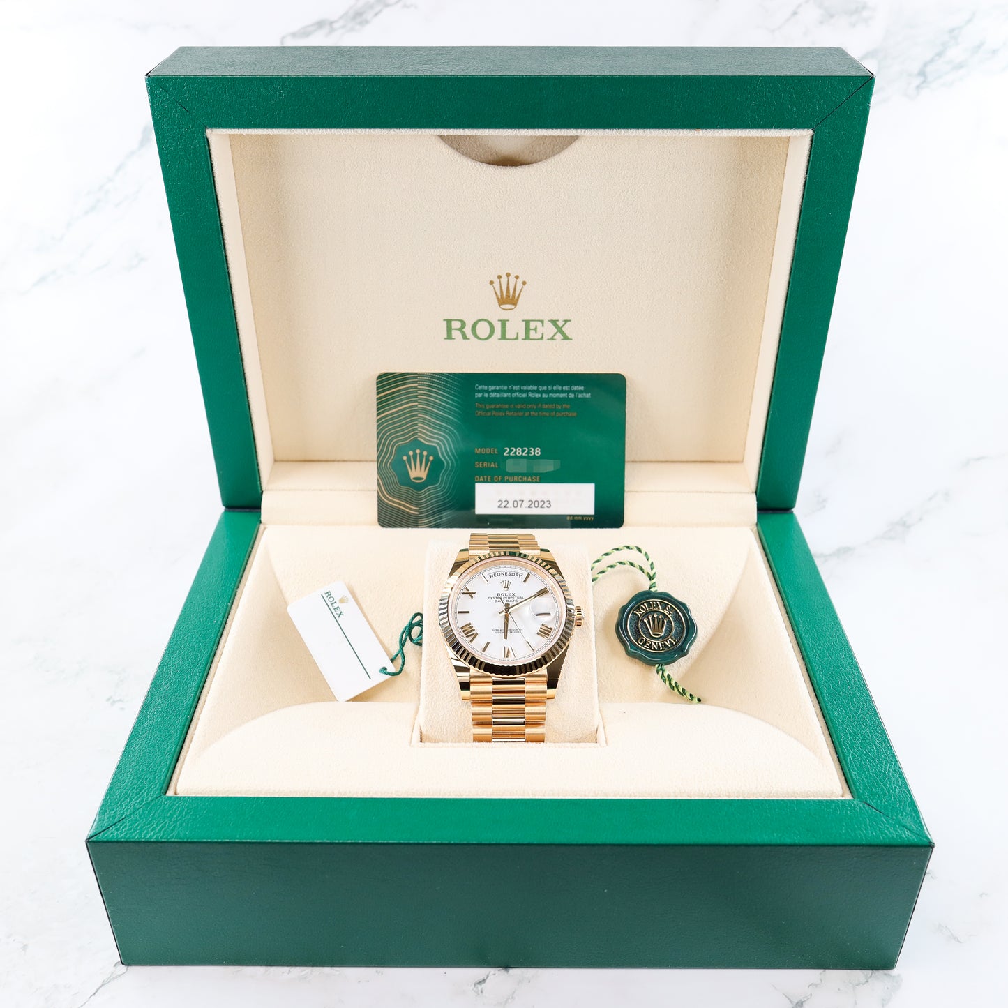 Rolex Day-Date 228238 Full Set