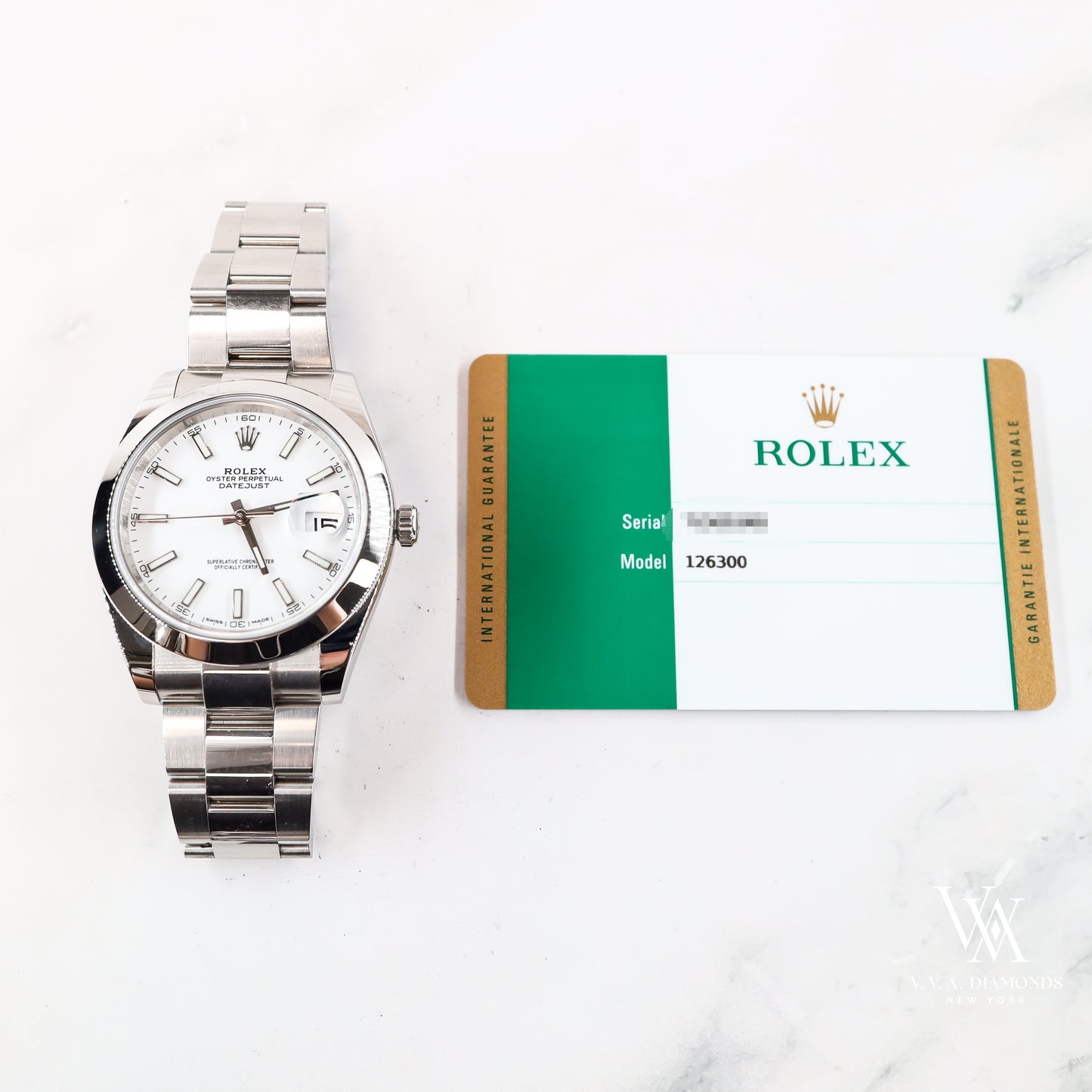 Rolex Datejust 126300 with Card