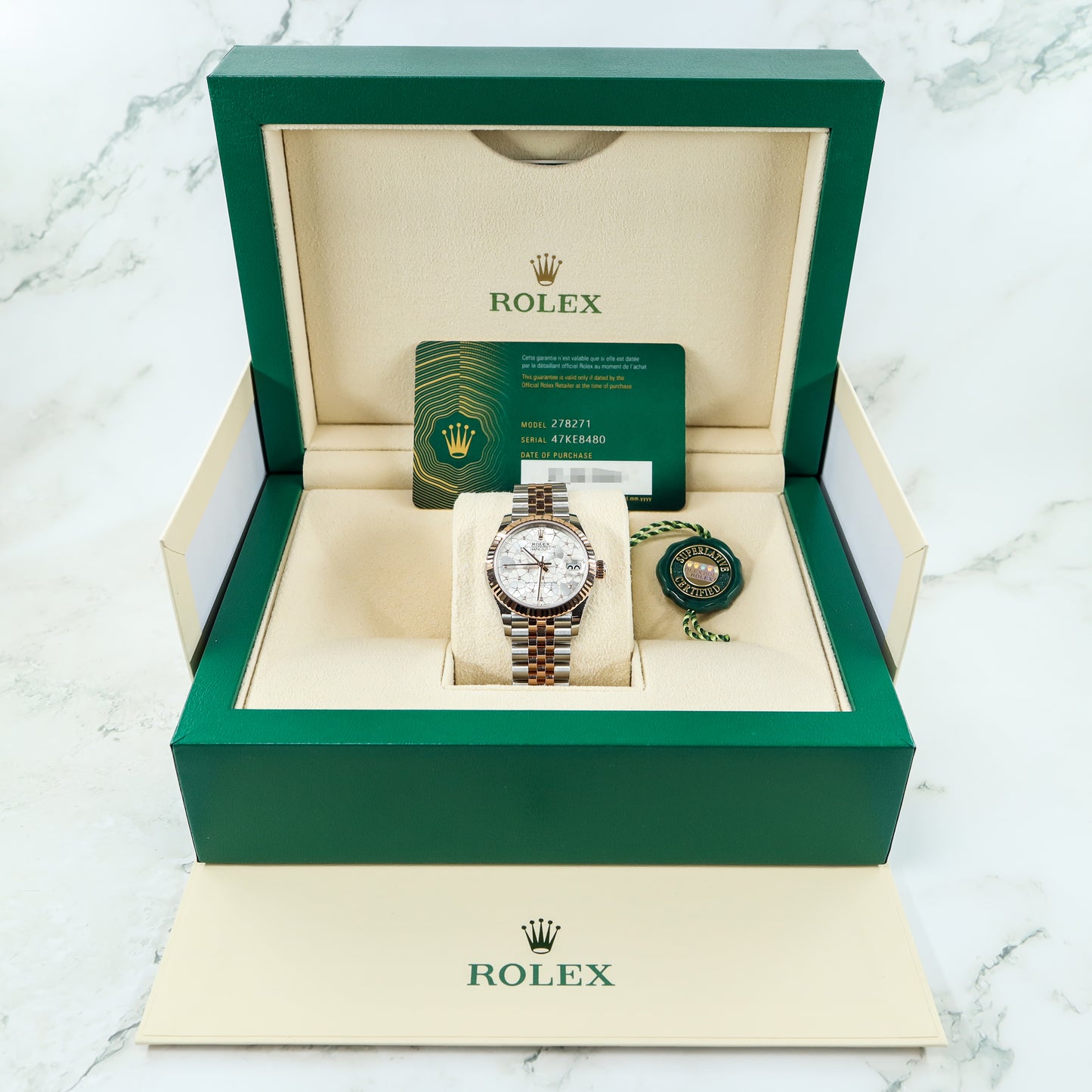 Rolex Datejust 278271 with Card and Box