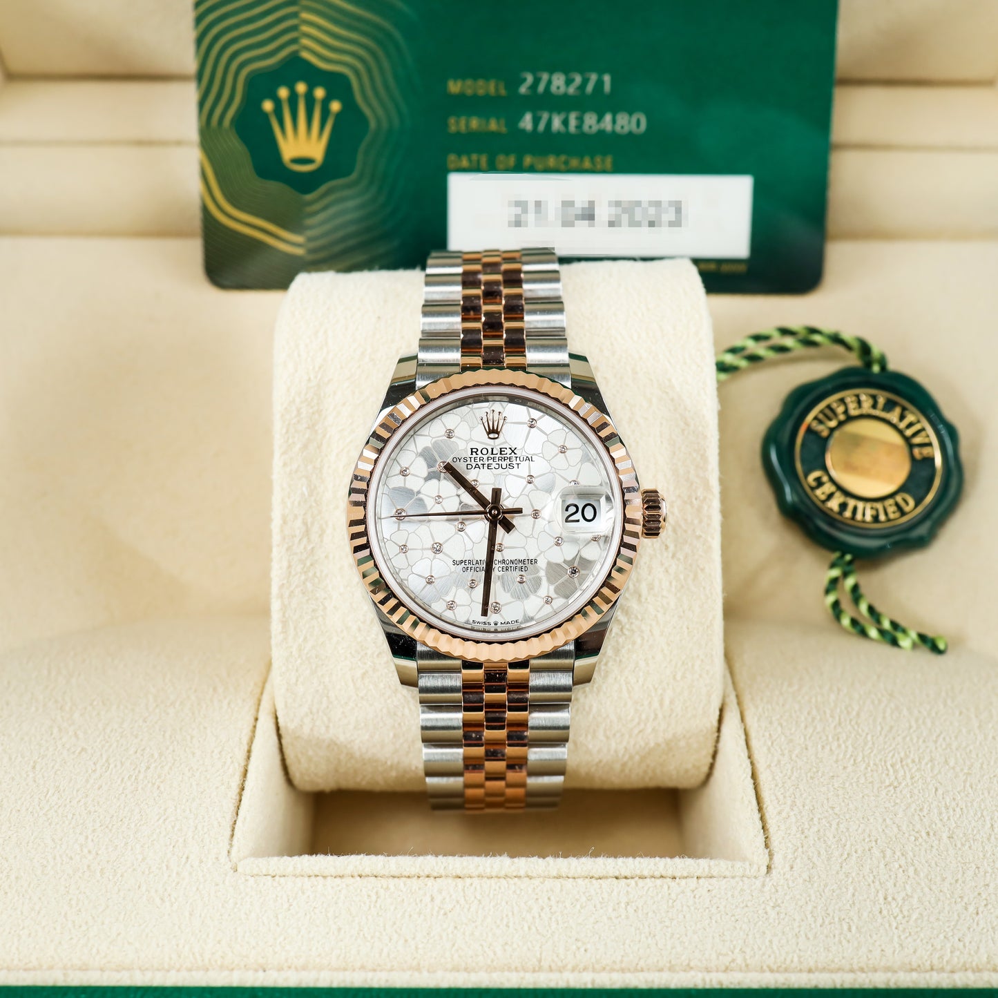 Rolex Datejust 278271 with Card and Box