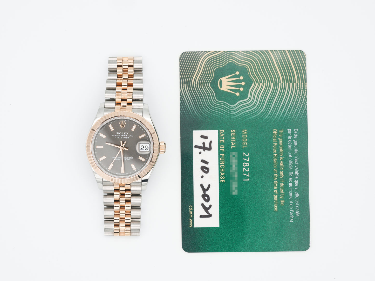 Rolex Datejust 278271 with Card