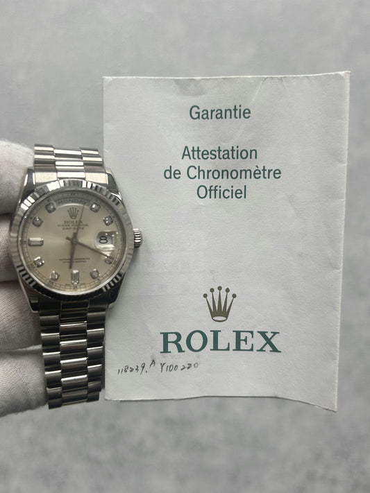 Rolex Day-Date 118239A with Paper