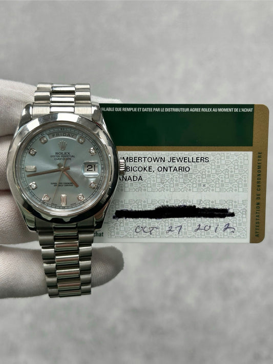Rolex Day-Date 218206 with Card