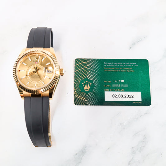 Rolex Sky-Dweller 326238 with Card