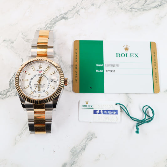 Rolex Sky-Dweller 326933 with Card