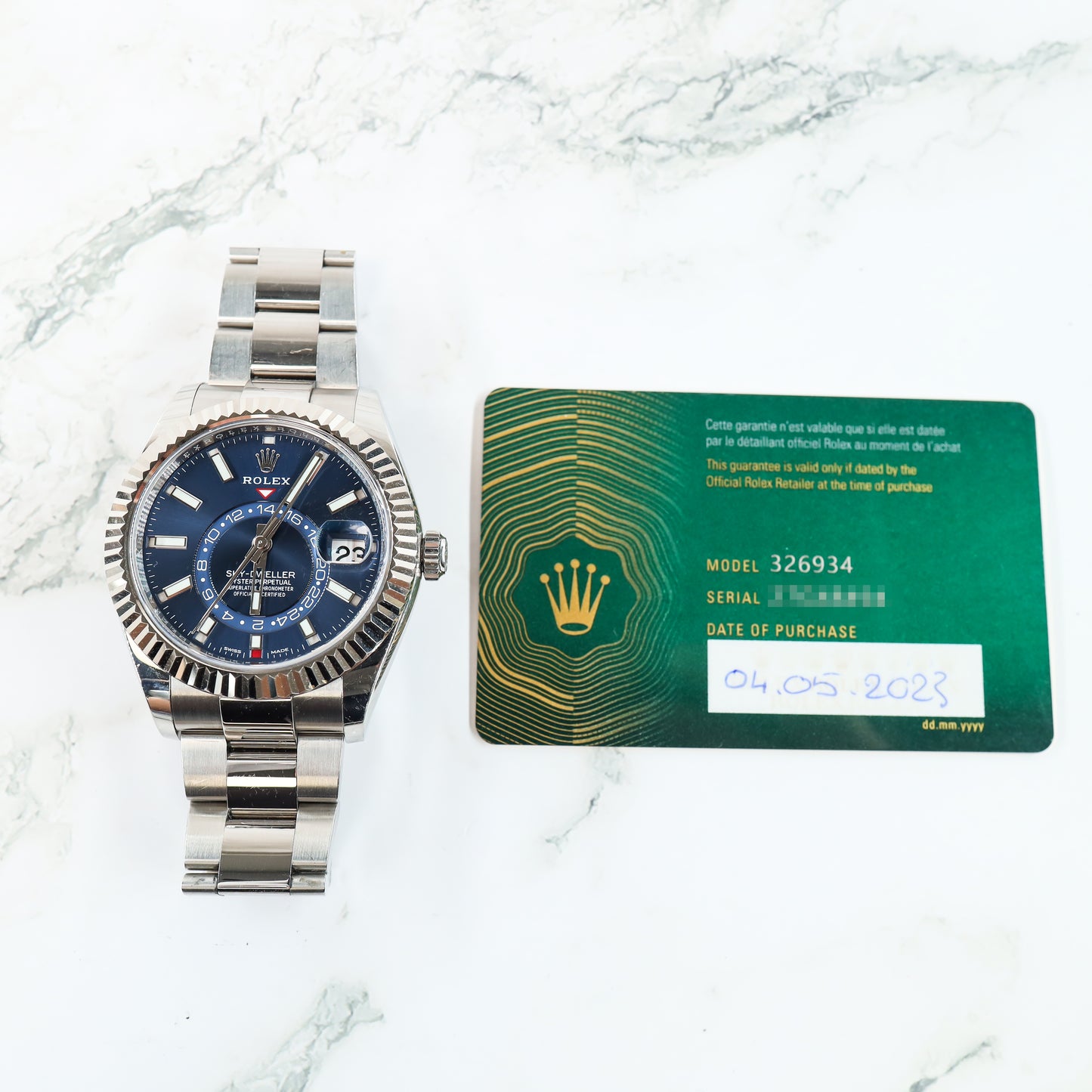 Rolex Sky-Dweller 326934 with Card