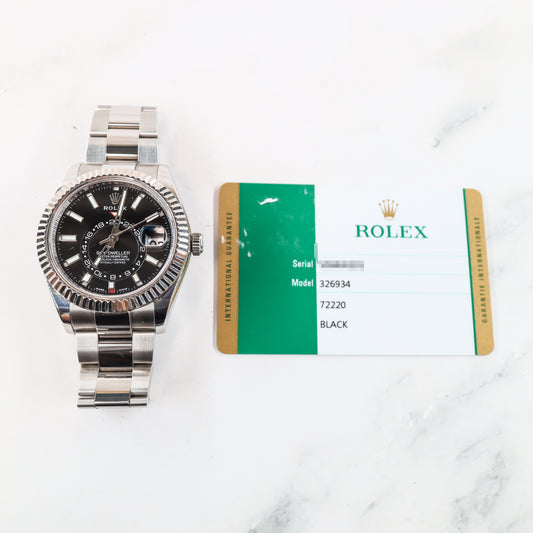 Rolex Sky-Dweller 326934 with Card