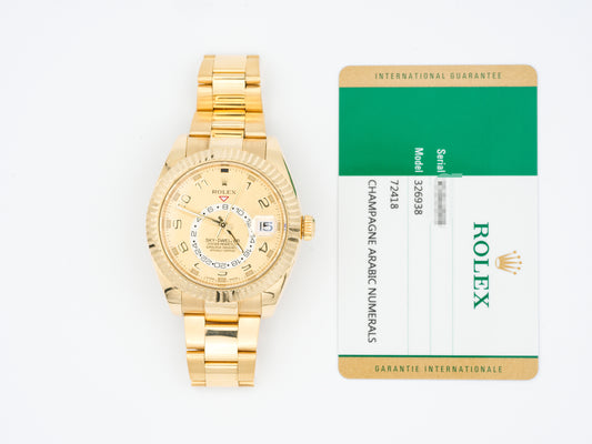 Rolex Sky-Dweller 326938 with Card