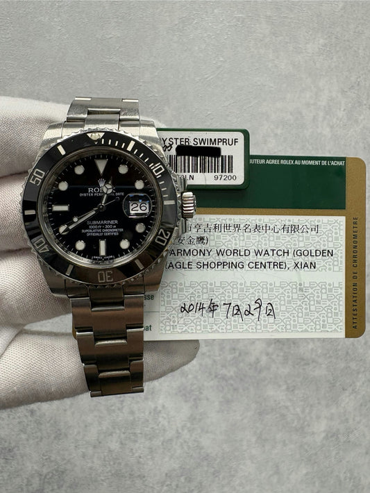 Rolex Submariner Date 116610LN with Card