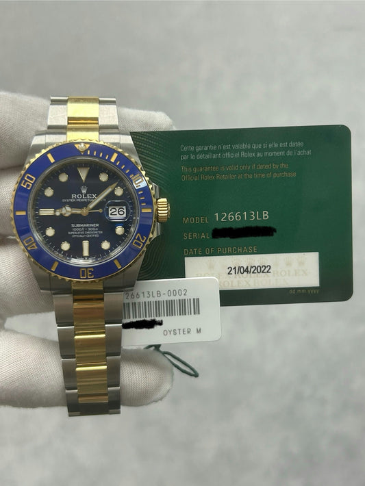 Rolex Submariner Date 126613LB with Card