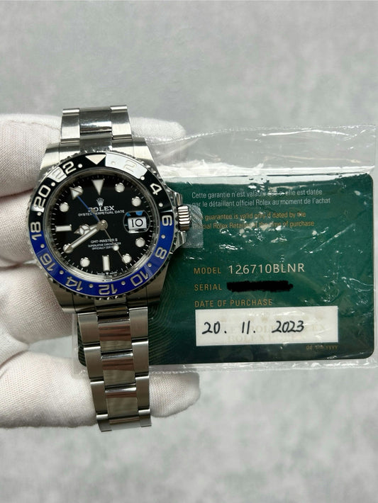 Rolex GMT-Master II 126710BLNR with Card