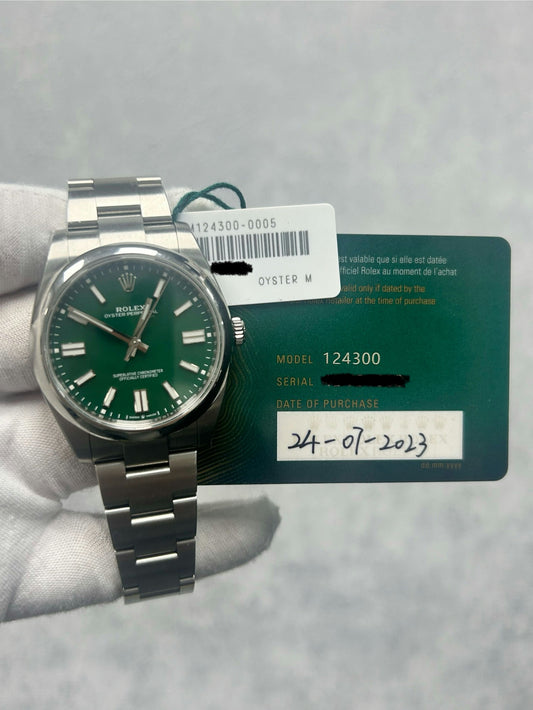 Rolex Oyster Perpetual 124300 with Card and White Tag