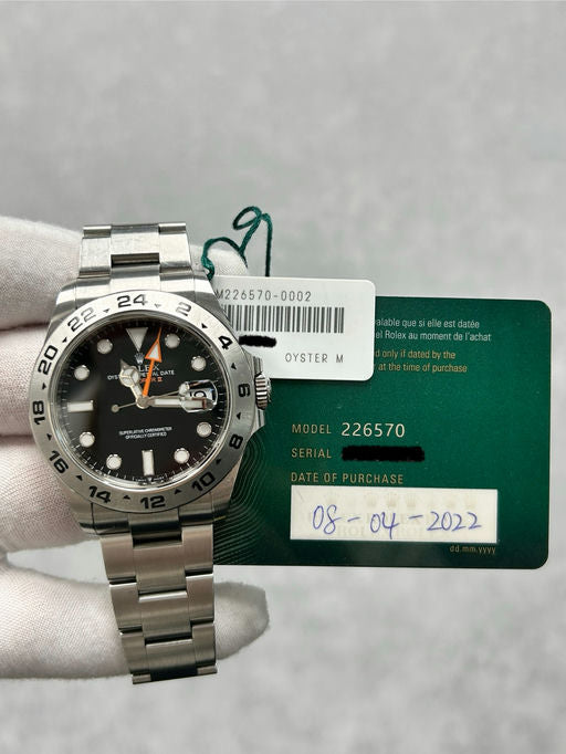 Rolex Explorer II 226570 with Card