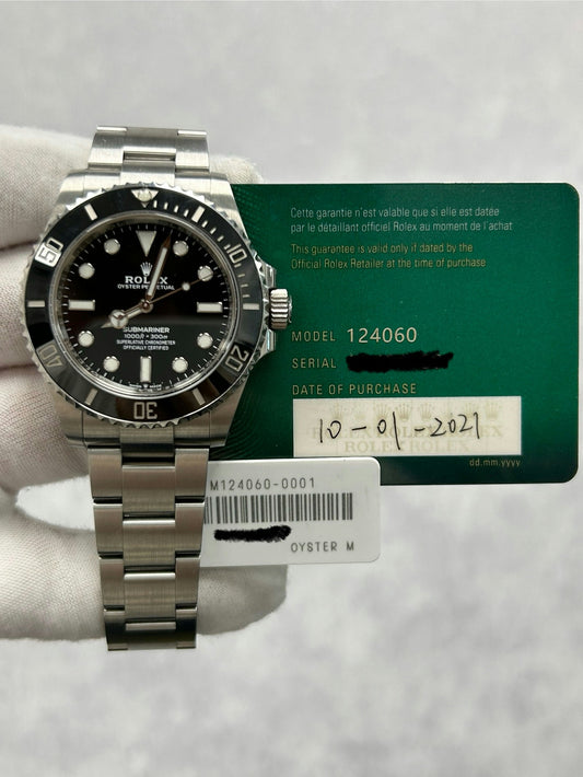 Rolex Submariner 124060 with Card