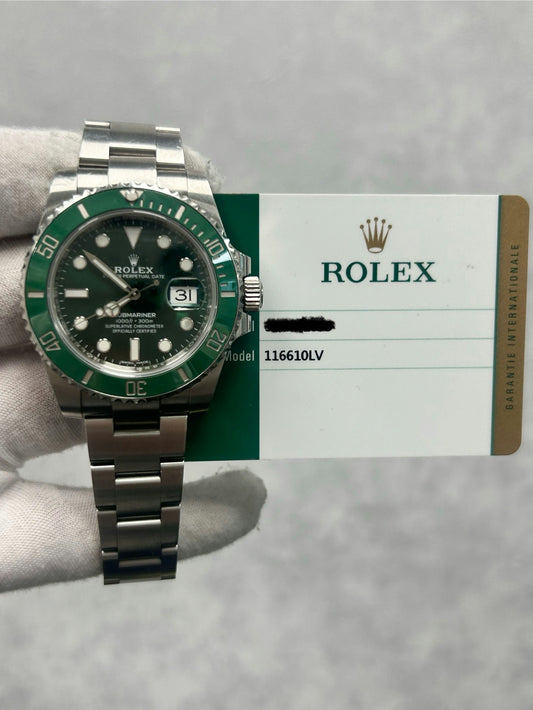 Rolex Submariner 116610LV with Card