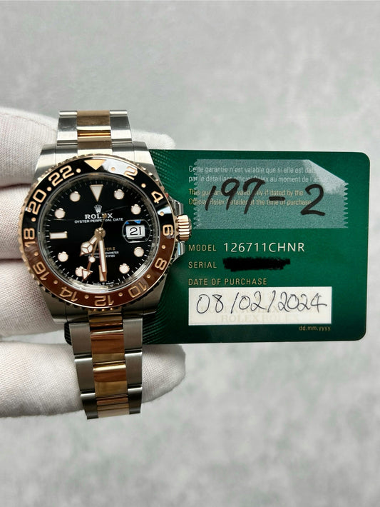 Rolex GMT-Master II 126711CHNR with Card