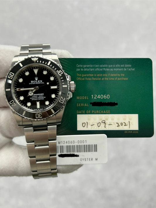 Rolex Submariner 124060 with Card