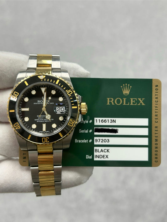 Rolex Submariner Date 116613LN with Card