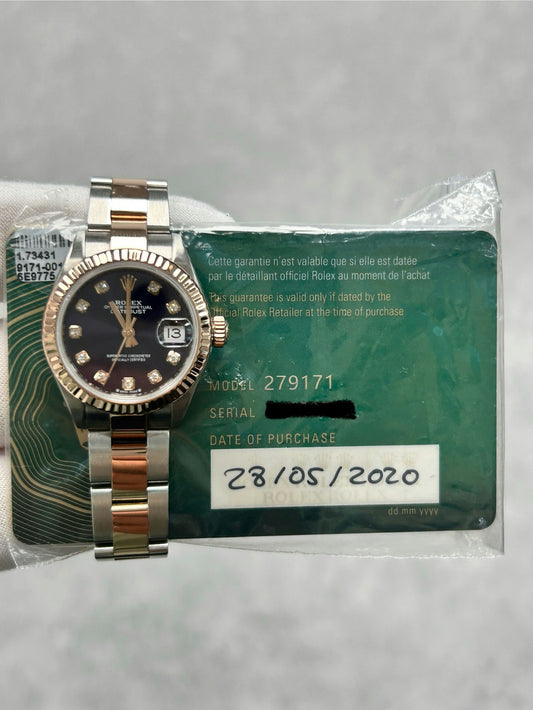 Rolex Lady-Datejust 279171G with Card