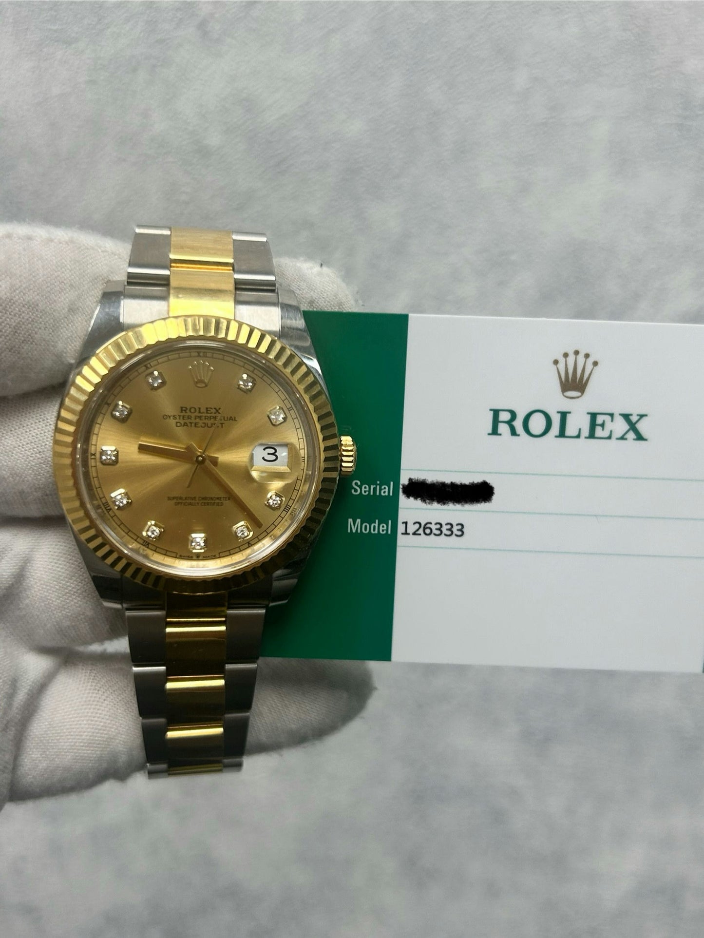 Rolex Datejust 126333 with Card