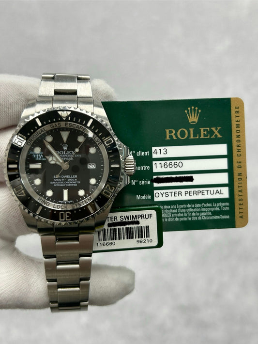 Rolex Sea-Dweller Deepsea 116660 with Card