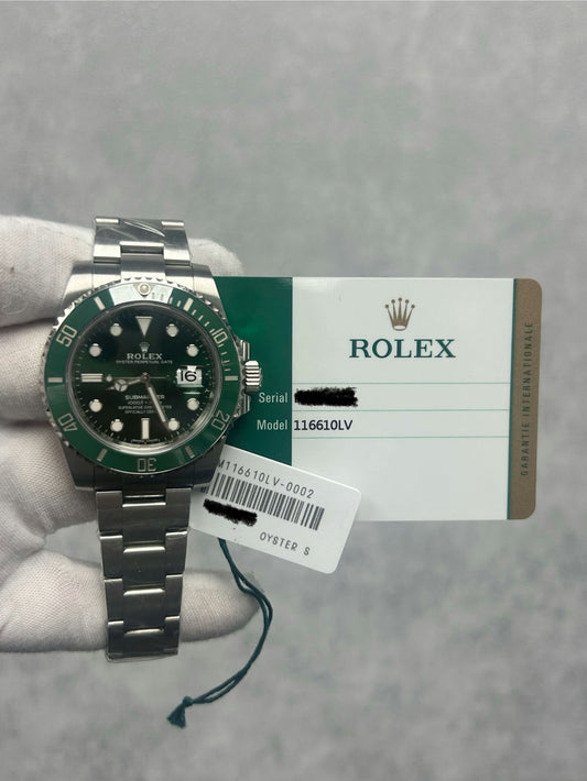 Rolex Submariner 116610LV with Card and White Tag