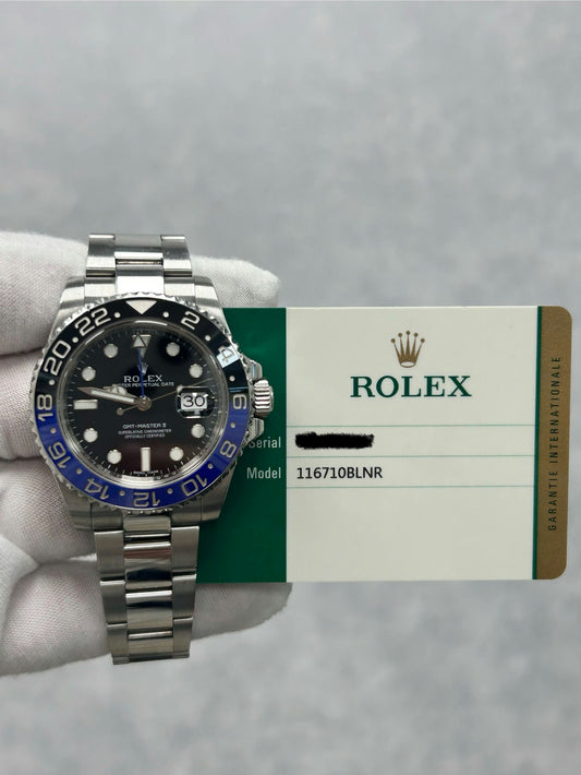 Rolex GMT-Master II 116710BLNR with Card