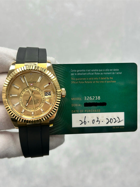 Rolex Sky-Dweller 326238 with Card
