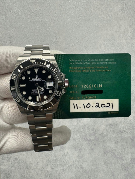 Rolex Submariner Date 126610LN with Card